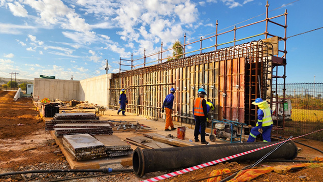 Road-Pave Construction Featured projects - Harmony mine pumpstation and 15km steel pumpline